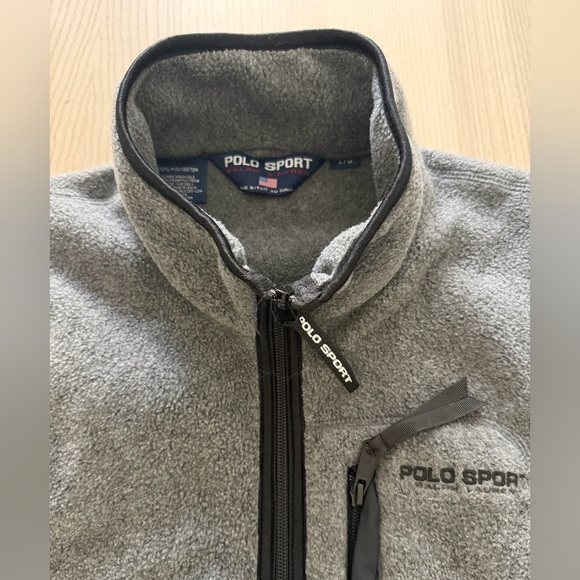 Polo Sport vintage grey fleece vest - Picture 4 of 8